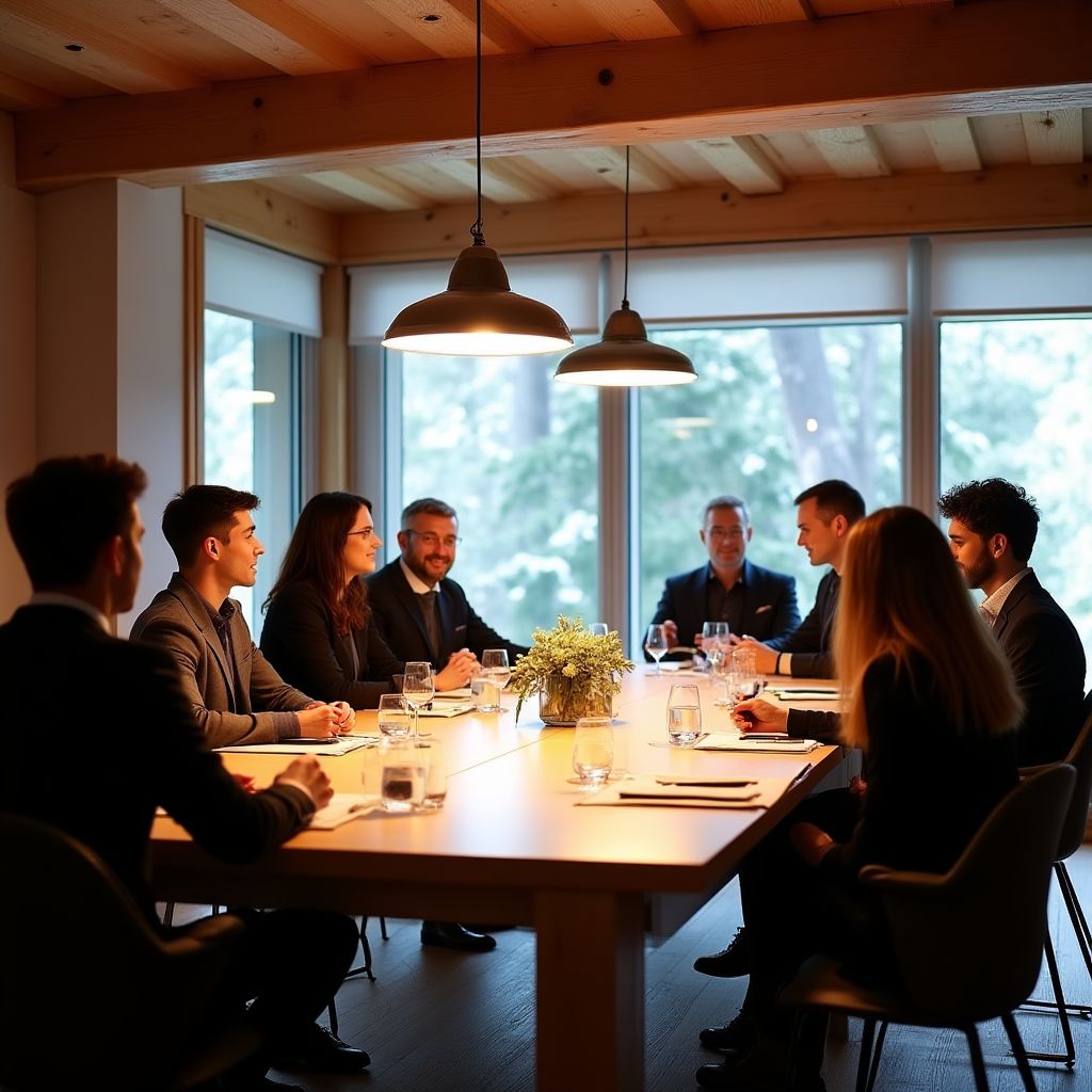 Retraite d'entreprise dans les Alpes